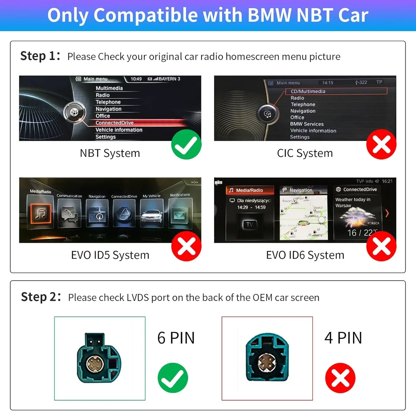 Road Top — BMW Serie 1/3/4 y otros BMW NBT 2012–2016