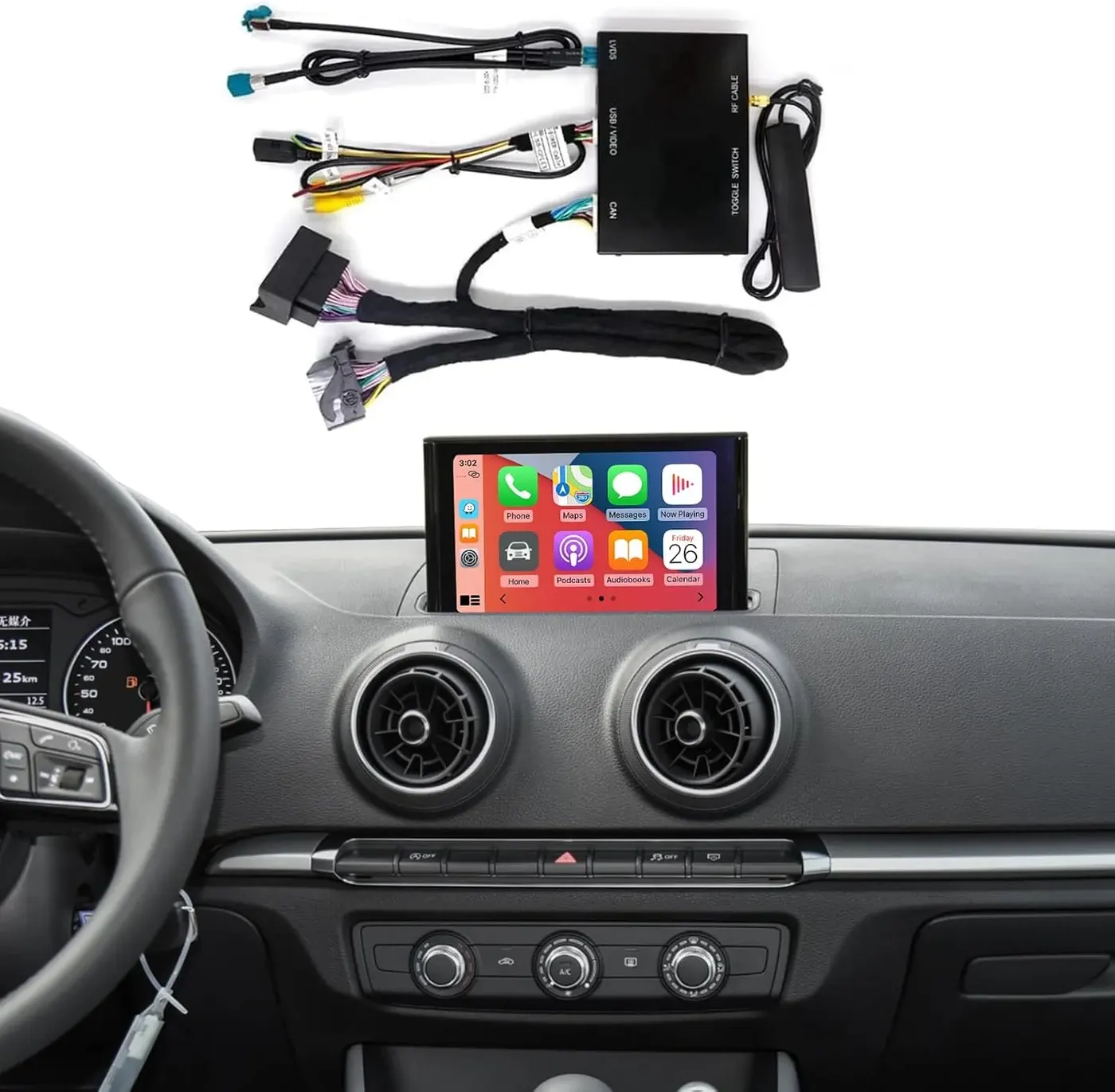 Road Top — Audi A3 8V 2013–2018 con MIB / MHS2 / MIB1