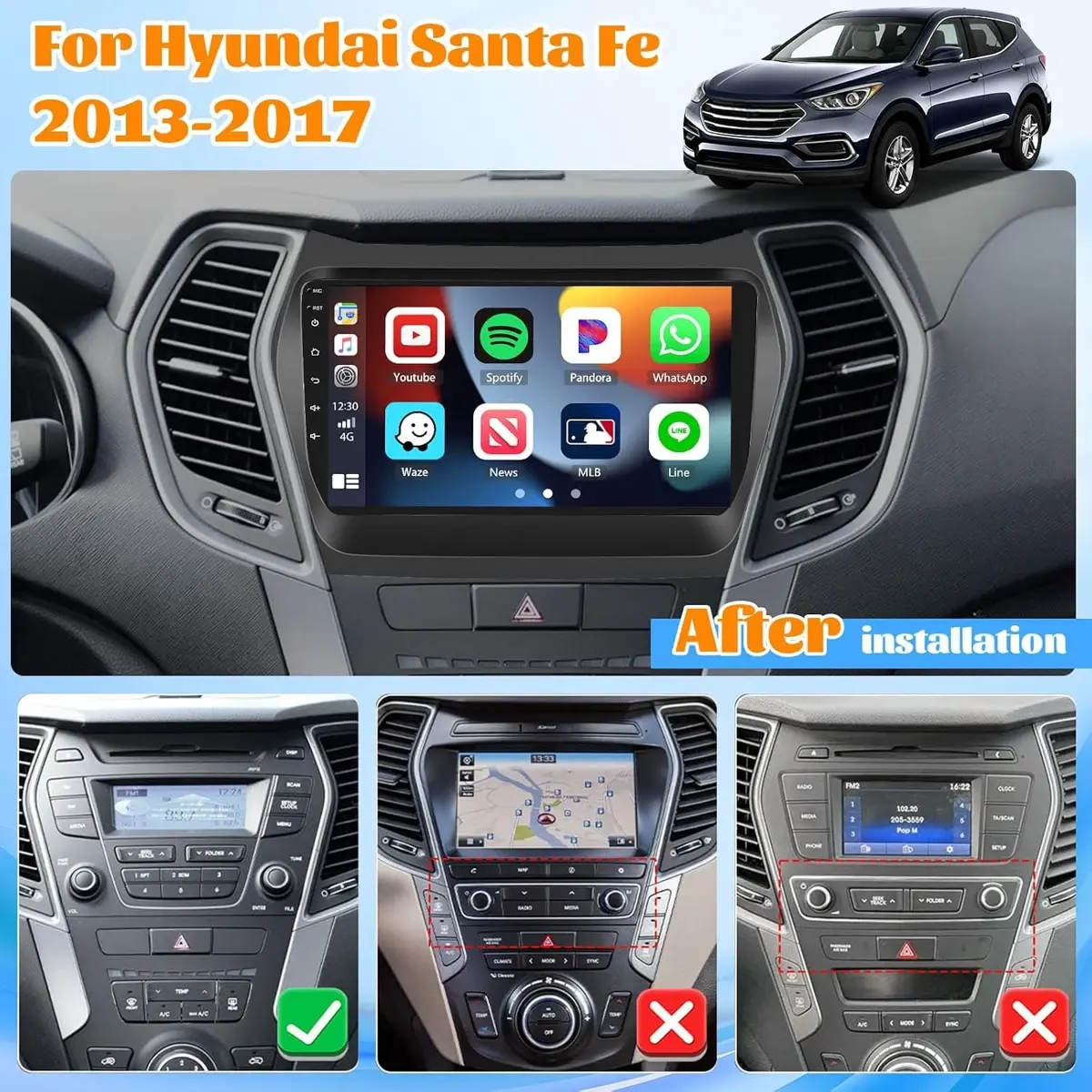 Roinvo — Hyundai Santa Fe IX45 de 2018 (referencia que cubre 2013–2018)