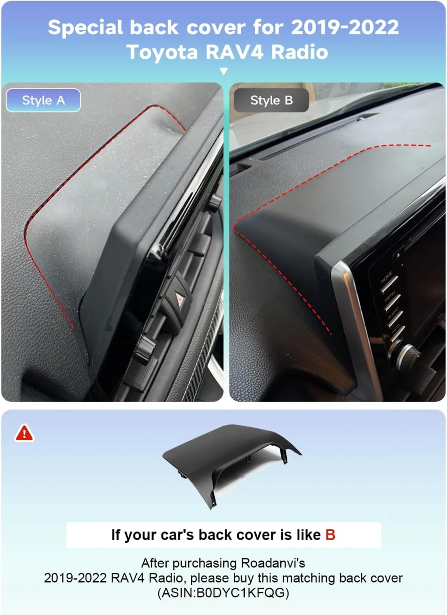 Roadanvi X14 — Toyota RAV4, 2019–2022 (configuración norteamericana mostrada)