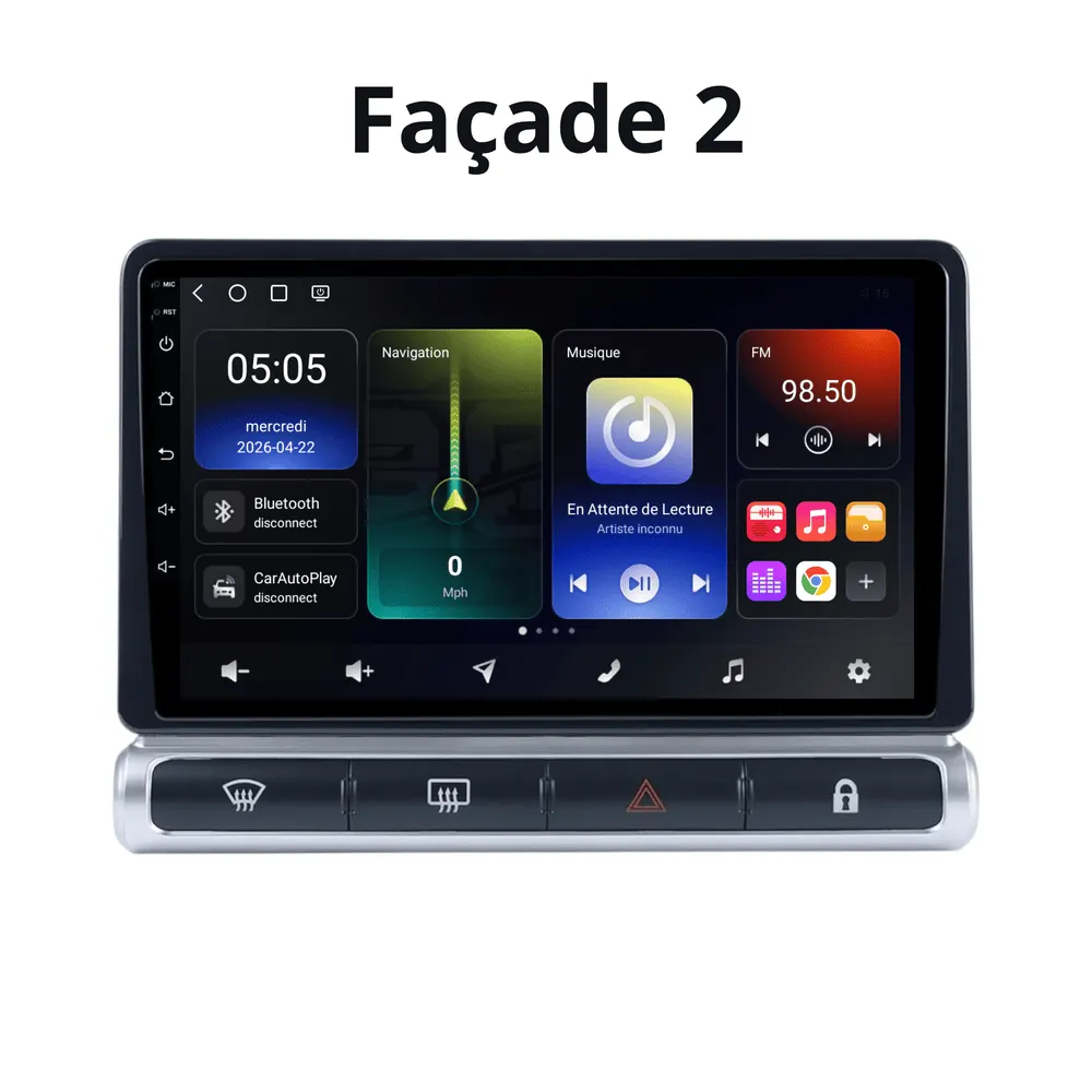 Radio Android 9″ para Citroën C3 III (2016–2023) · vista 3