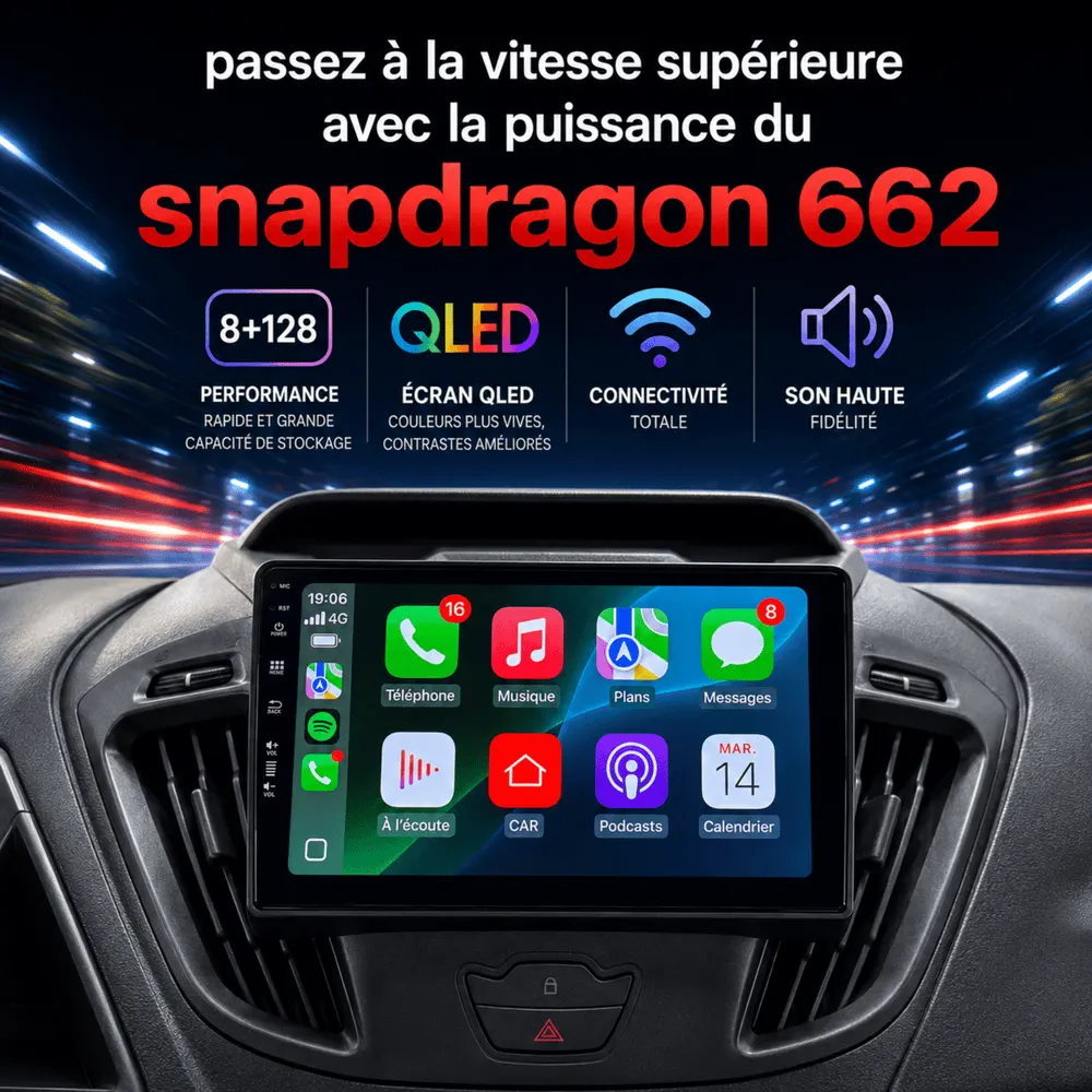 Radio Android 9″ para Ford Tourneo Custom