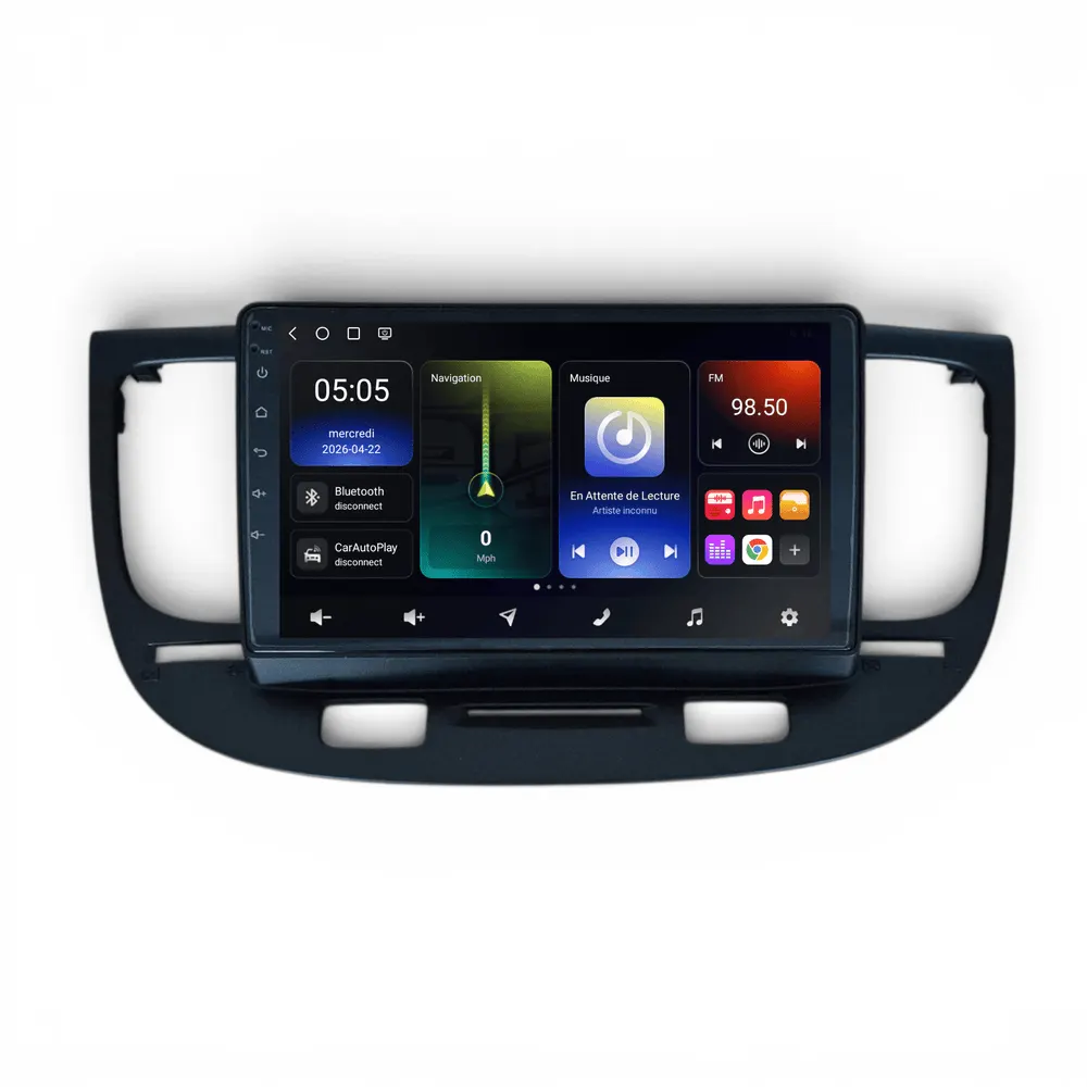 Radio Android 9″ para Kia Rio 2 (2005–2011) · vista 2