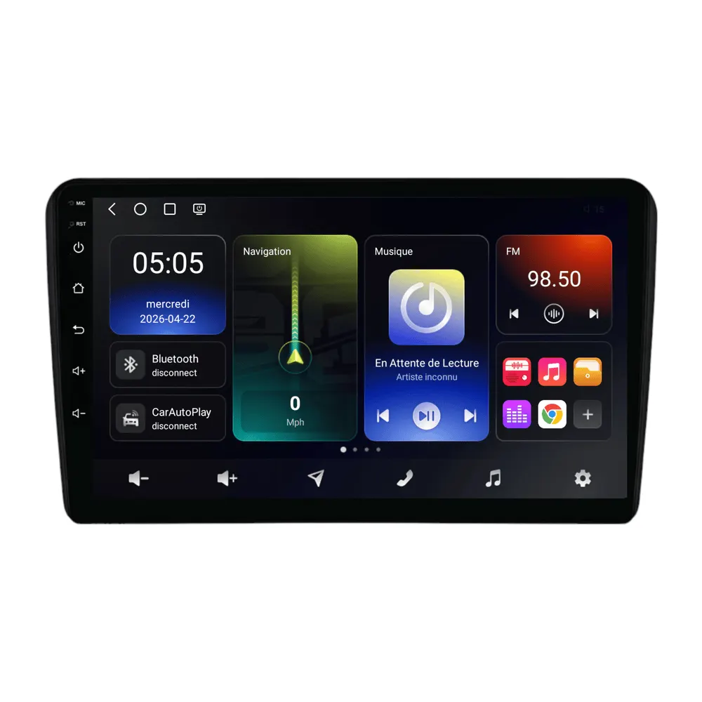 Radio Android 9″ para Audi A3 (2003–2013) · vista 2