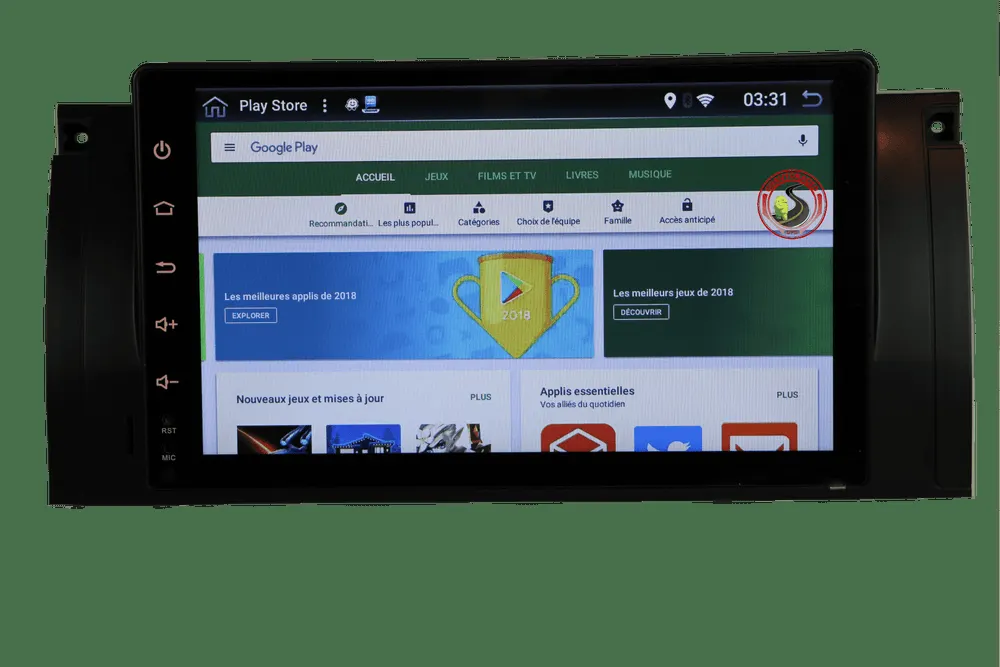 Radio Android 9″ para BMW Serie 5 M5 (1995–2004) · vista 5
