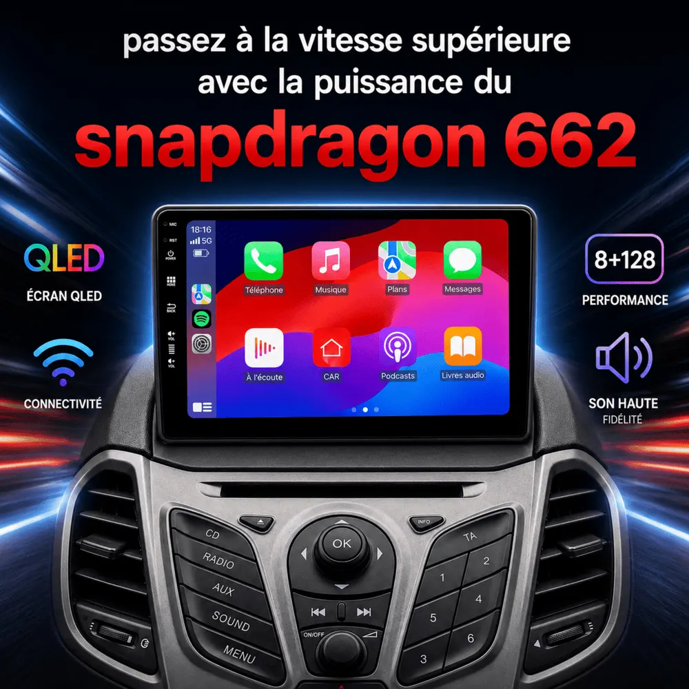 Radio Android 9″ para Ford Fiesta