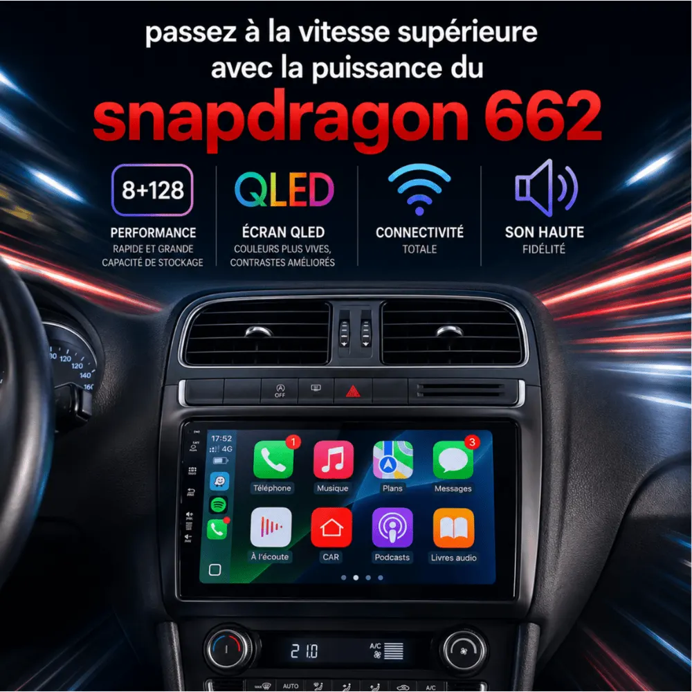 Radio Android 9″ para Volkswagen Polo 6C