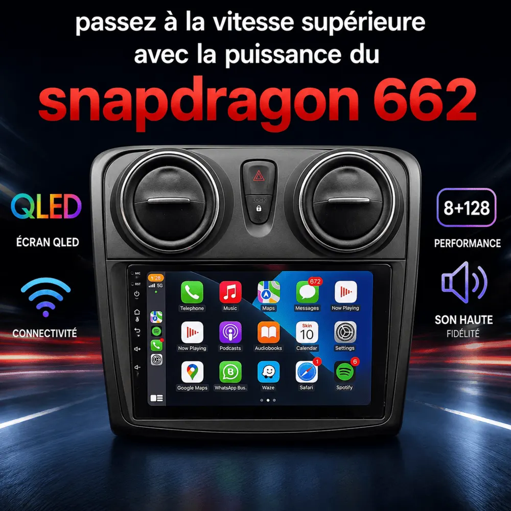 Radio Android 9″ para Dacia Logan II