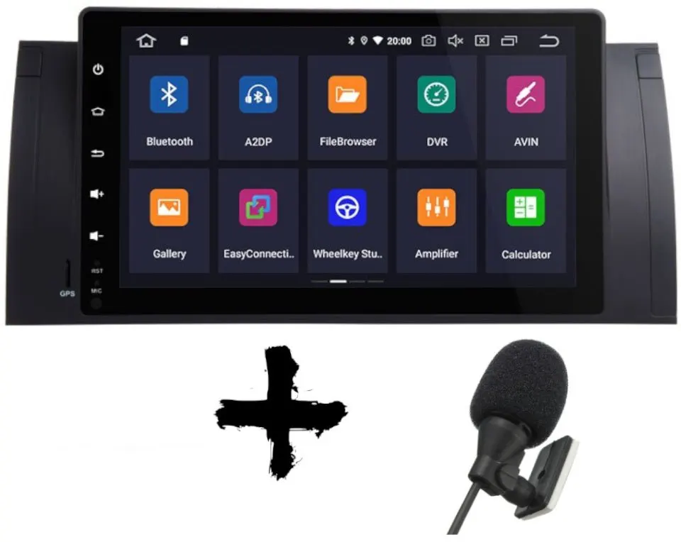 Radio Android 9″ para BMW Serie 5 M5 (1995–2004) · vista 9