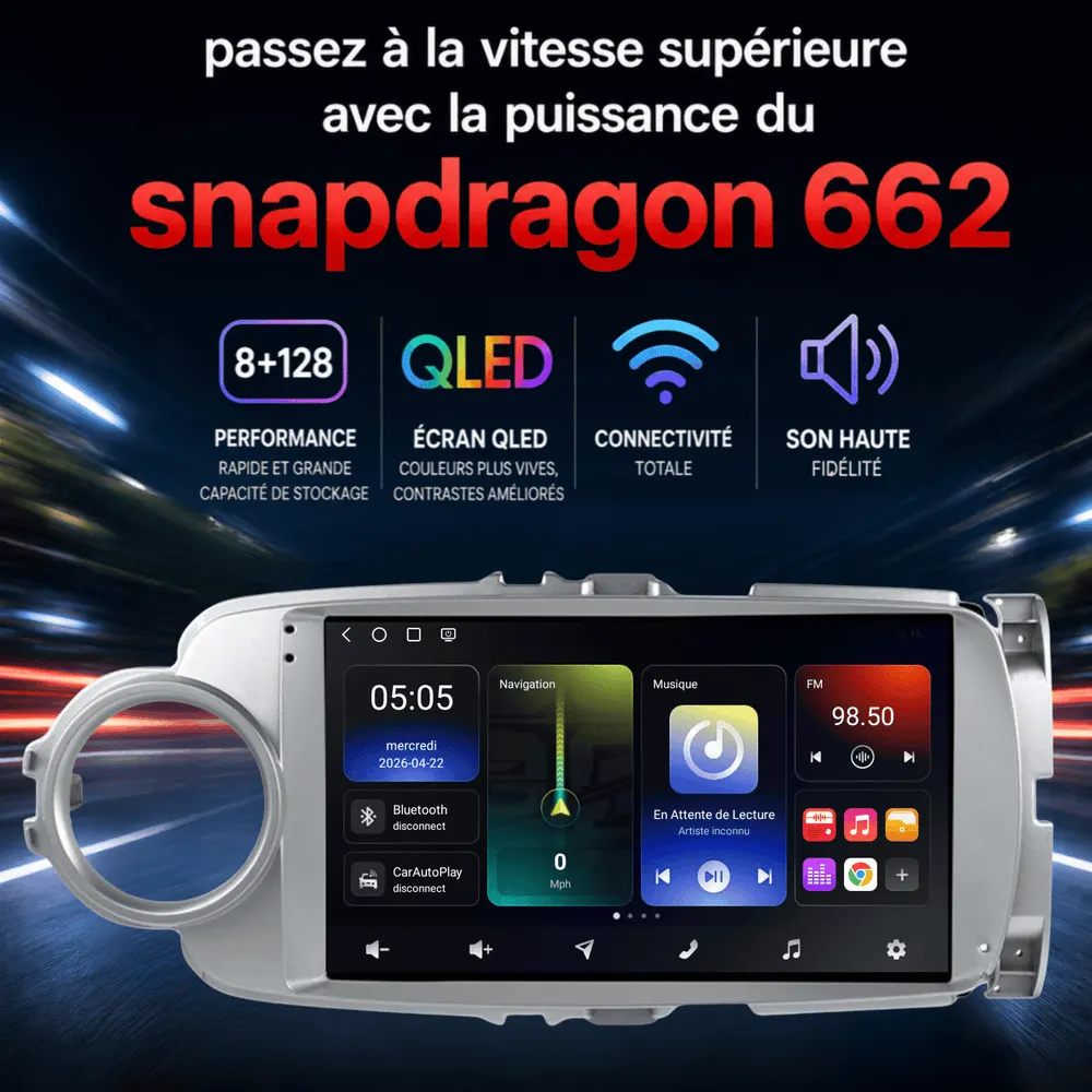 Radio Android 9″ para Toyota Yaris