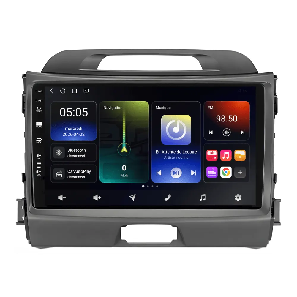 Radio Android 9″ para Kia Sportage (2010–2015) · vista 6