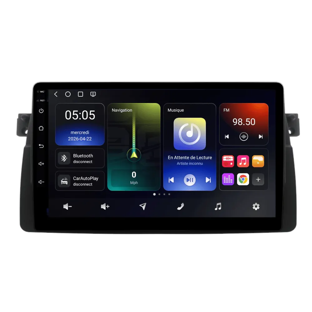 Radio Android 9″ para BMW Serie 3 E46 (1998–2006) · vista 6