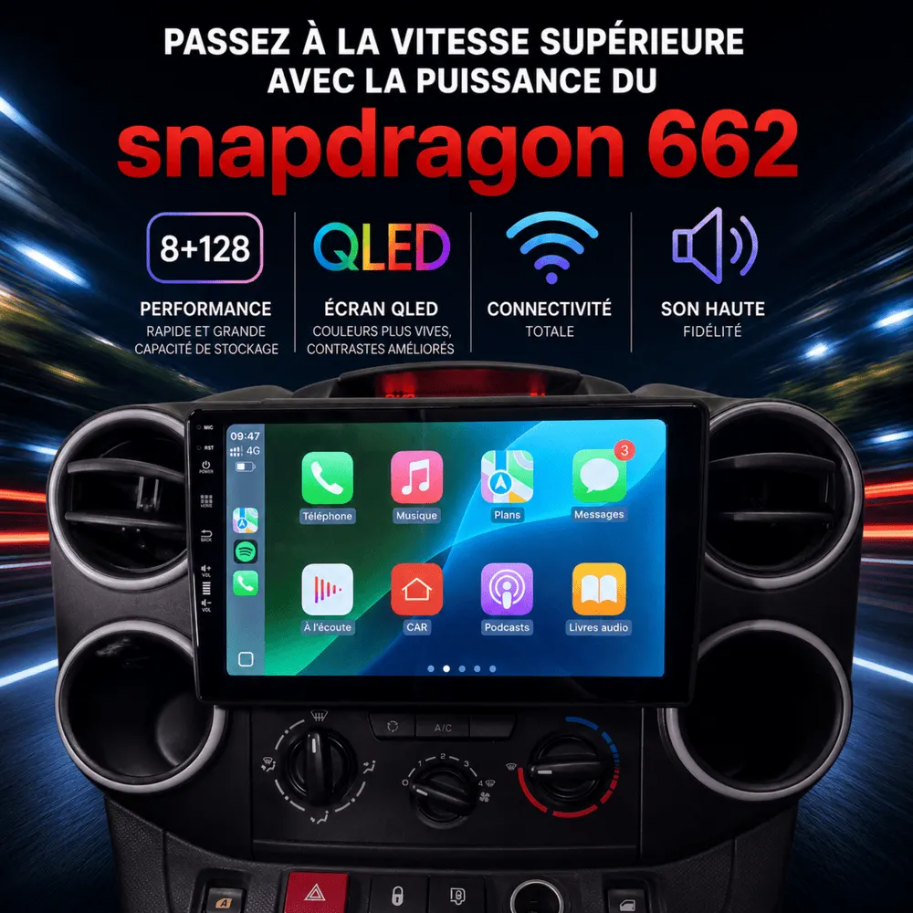 Radio Android 9″ para Citroën Berlingo 2 / Multispace