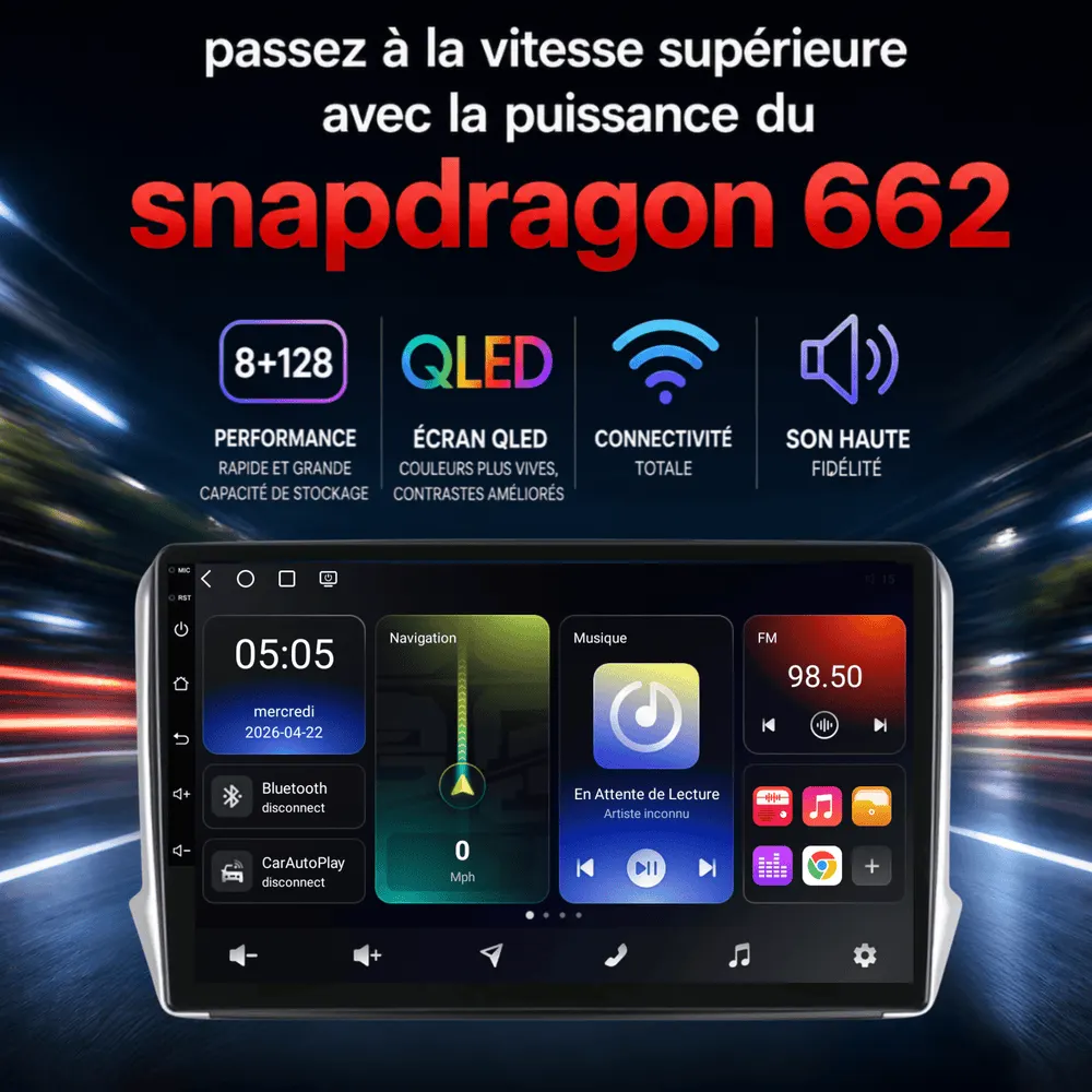 Radio Android 10,1″ para Peugeot 2008