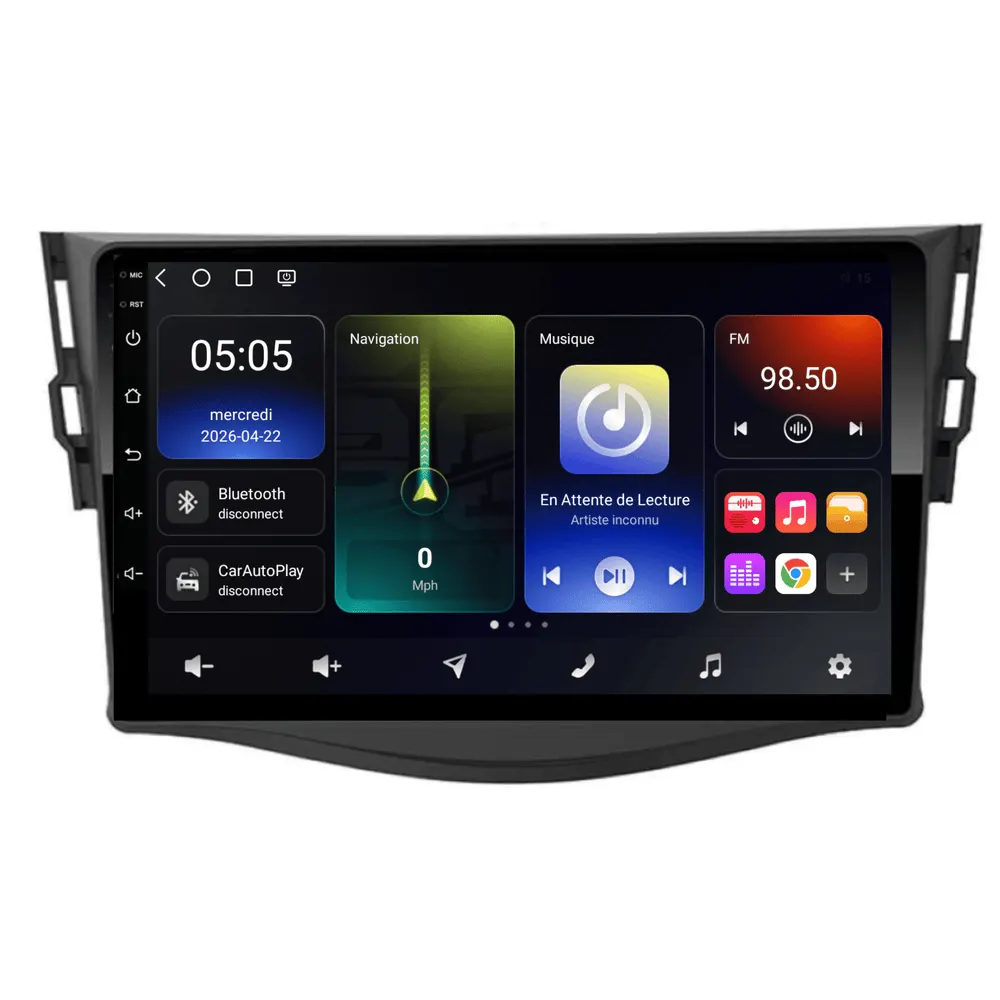Radio Android 9″ para Toyota RAV4 (2006–2012) · vista 2