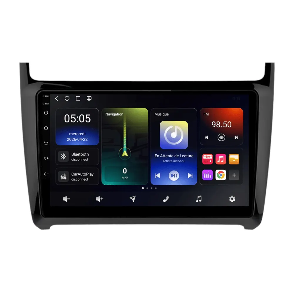 Radio Android 9″ para Volkswagen Polo 6C (2014–2017) · vista 6