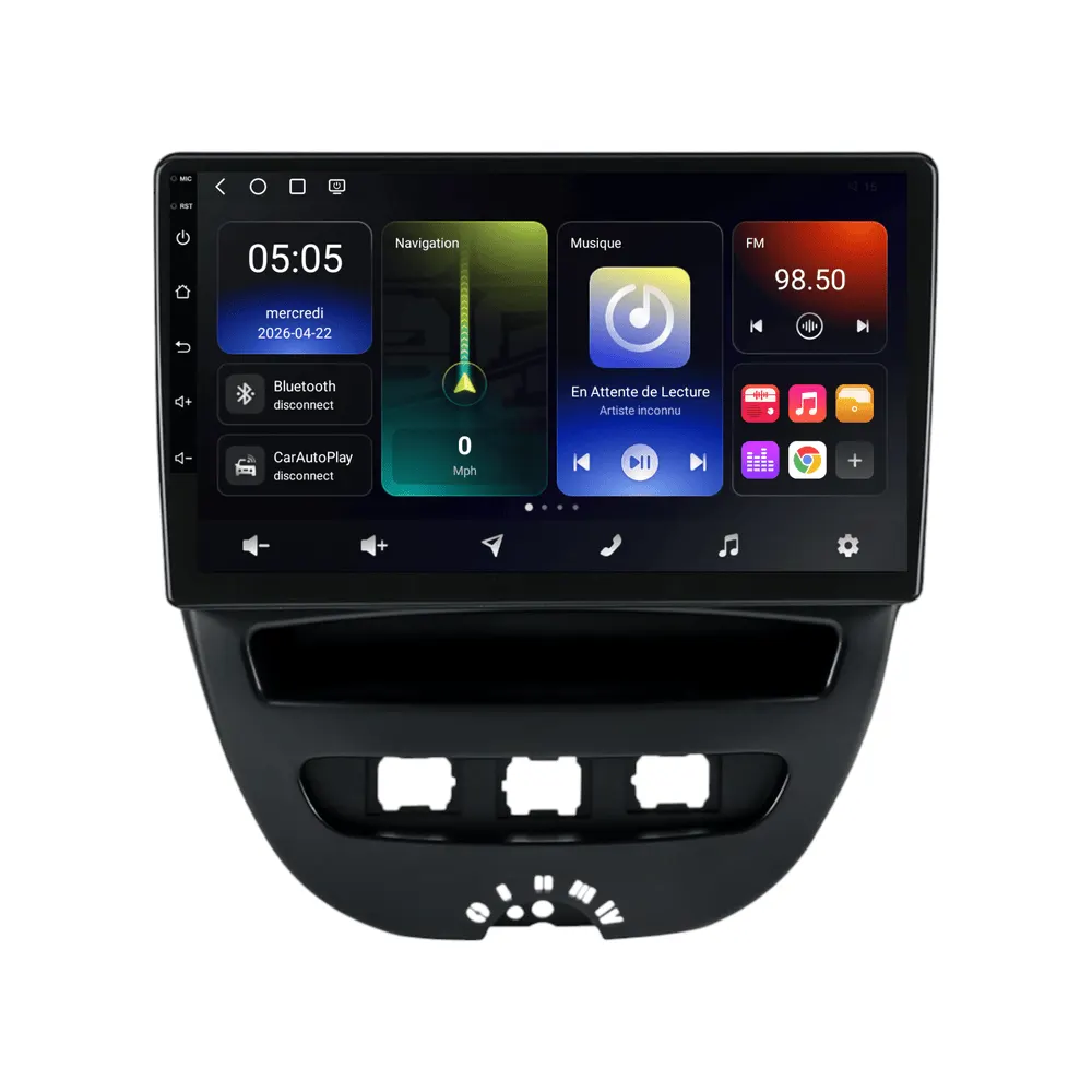 Radio Android 10,1″ para Citroën C1 (2005–2014) · vista 2