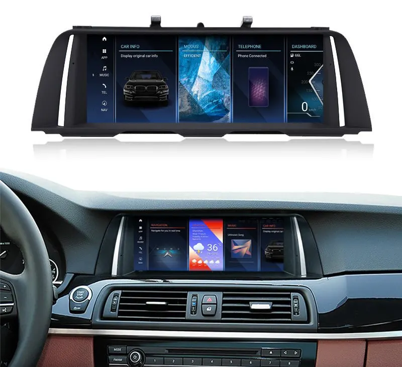 Pantalla Android 10,25″ para BMW Serie 5 F10/F11/F18 / M5 · CIC (2009–2012) · vista 2