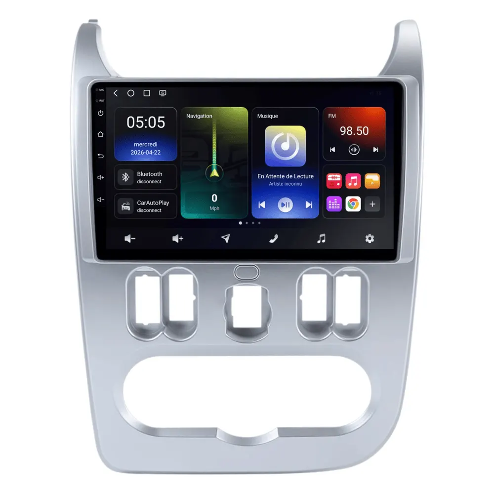 Radio Android 9″ para Dacia Sandero I (2007–2012) · vista 2