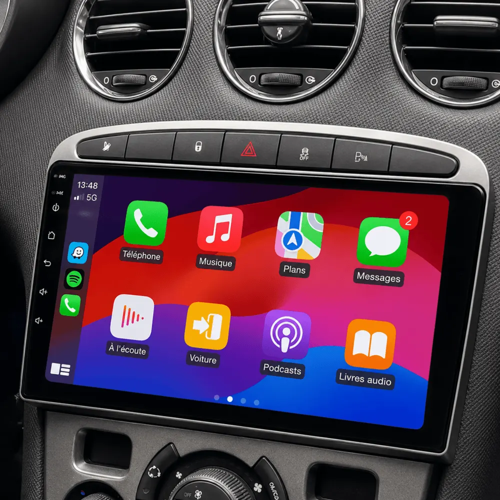 Radio Android 9″ para Peugeot 308 (2007–2013) · vista 5