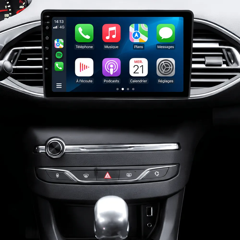 Radio Android 9″ para Peugeot 308 Fase 2 (2013–2021) · vista 5