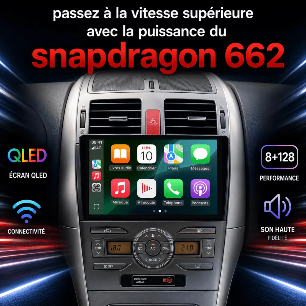 Radio Android 9″ para Toyota Auris