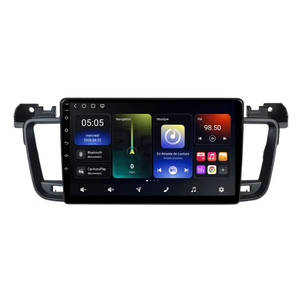 Radio Android 9″ para Peugeot 508 (2011–2018) · vista 2