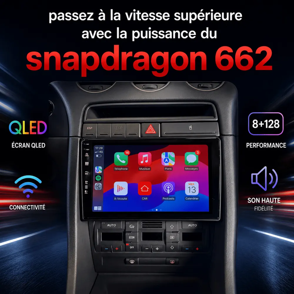 Radio Android 9″ para Audi A4