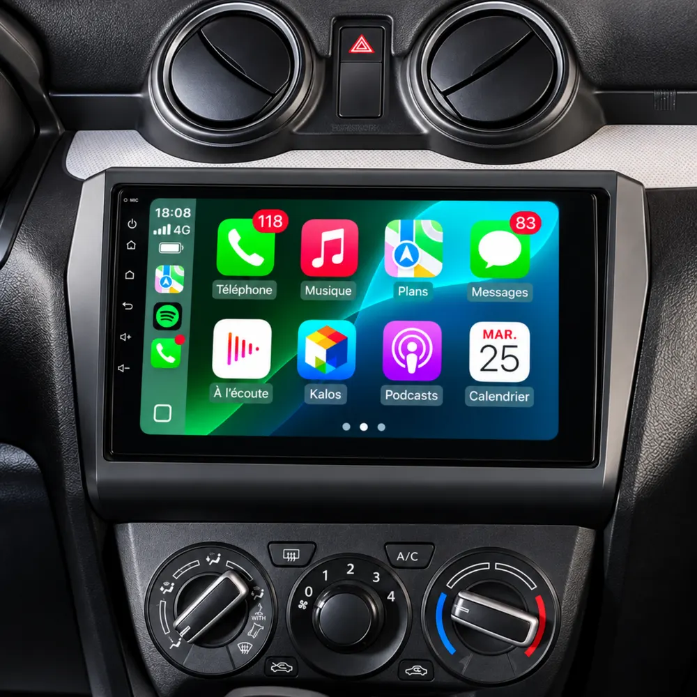 Radio Android 9″ para Suzuki Swift (2017–2024) · vista 6