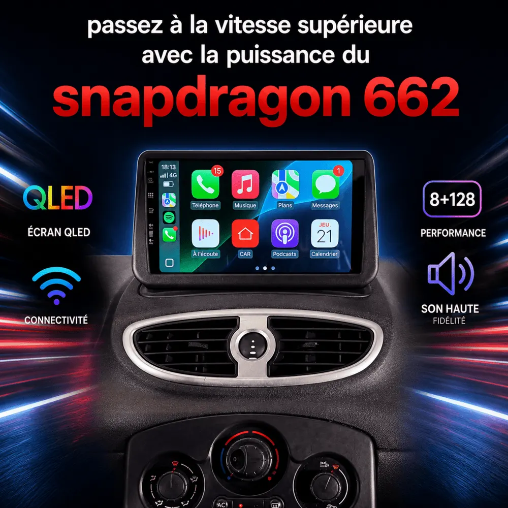 Radio Android 9″ para Renault Clio 3