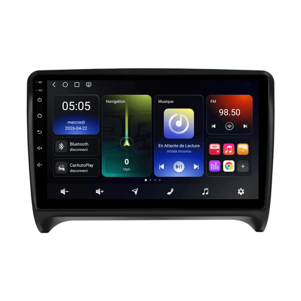 Radio Android 9″ para Audi TT MK2 (2006–2014) · vista 2