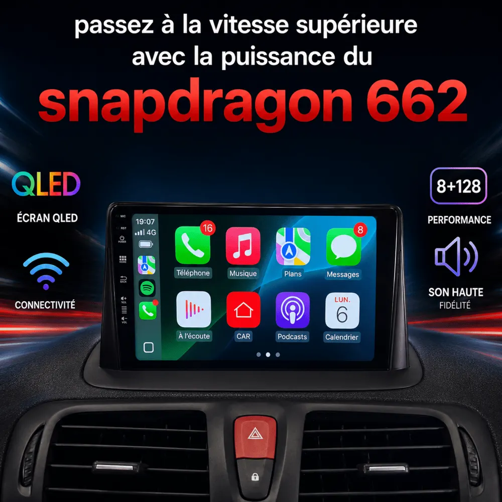 Radio Android 9″ para Renault Mégane 3
