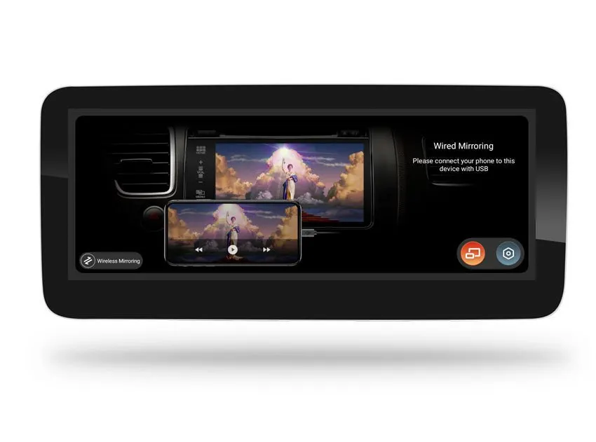 Pantalla Android 10,25″ para Mercedes Clase A · NTG 5.0 Y 5.1 (2016–2019) · vista 3