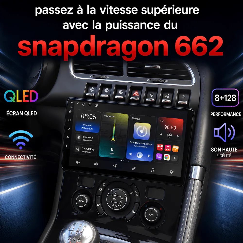 Radio Android 9″ para Peugeot 3008