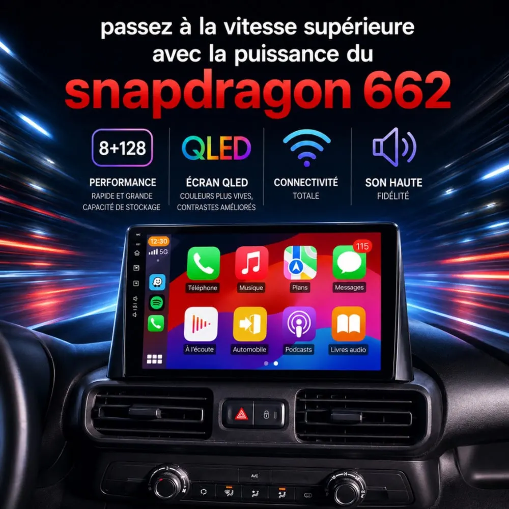 Radio Android 10,1″ para Citroën Berlingo 3 / Multispace