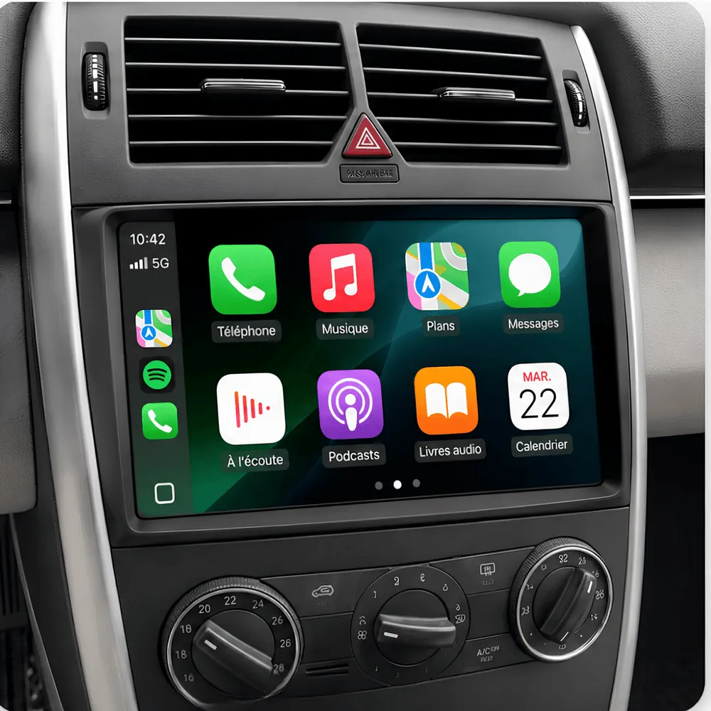 Radio Android 9″ para Mercedes Clase A W169 (2004–2012) · vista 5
