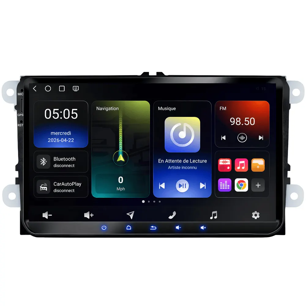 Radio Android 9″ para Volkswagen Scirocco (2008–2013) · vista 4