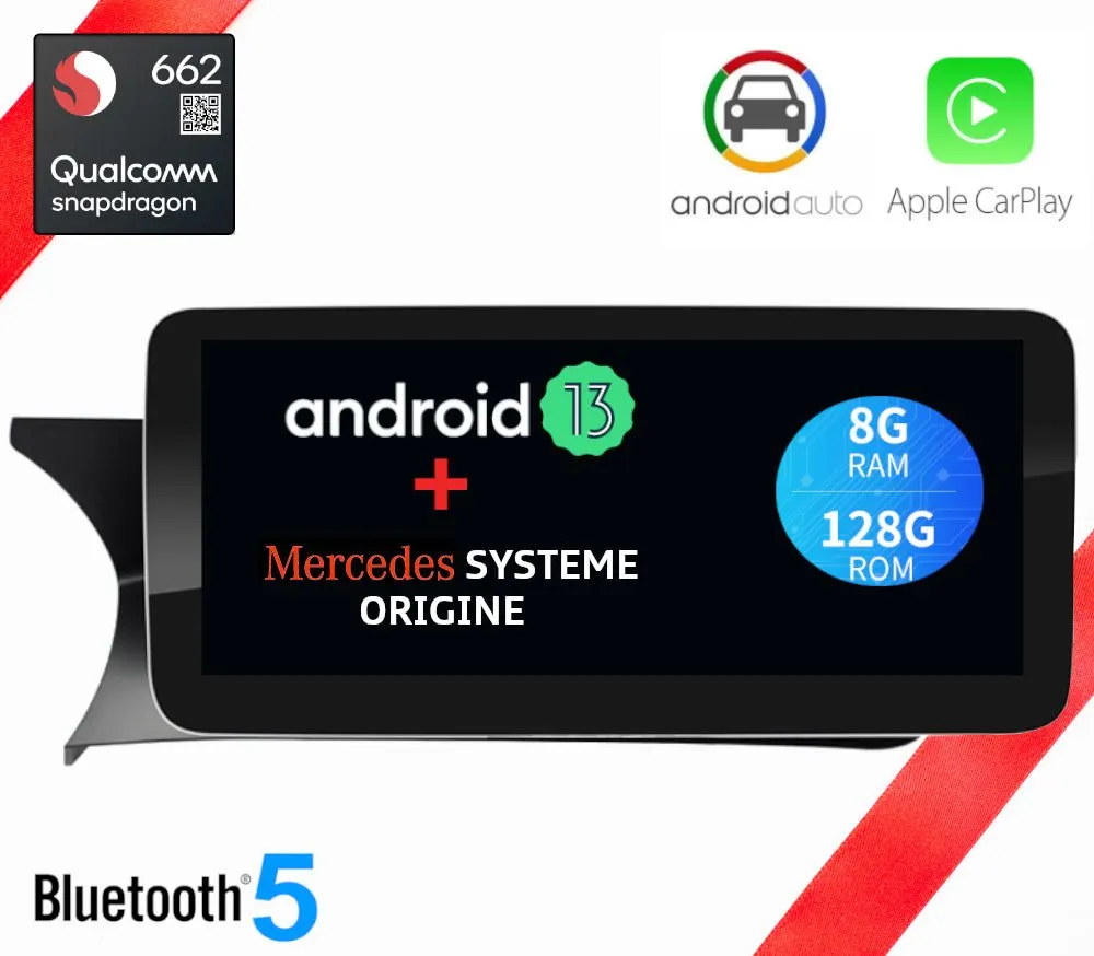 Pantalla Android 10,25″ para Mercedes Clase C W204 Fase 2 · NTG 4.5 Y 4.7