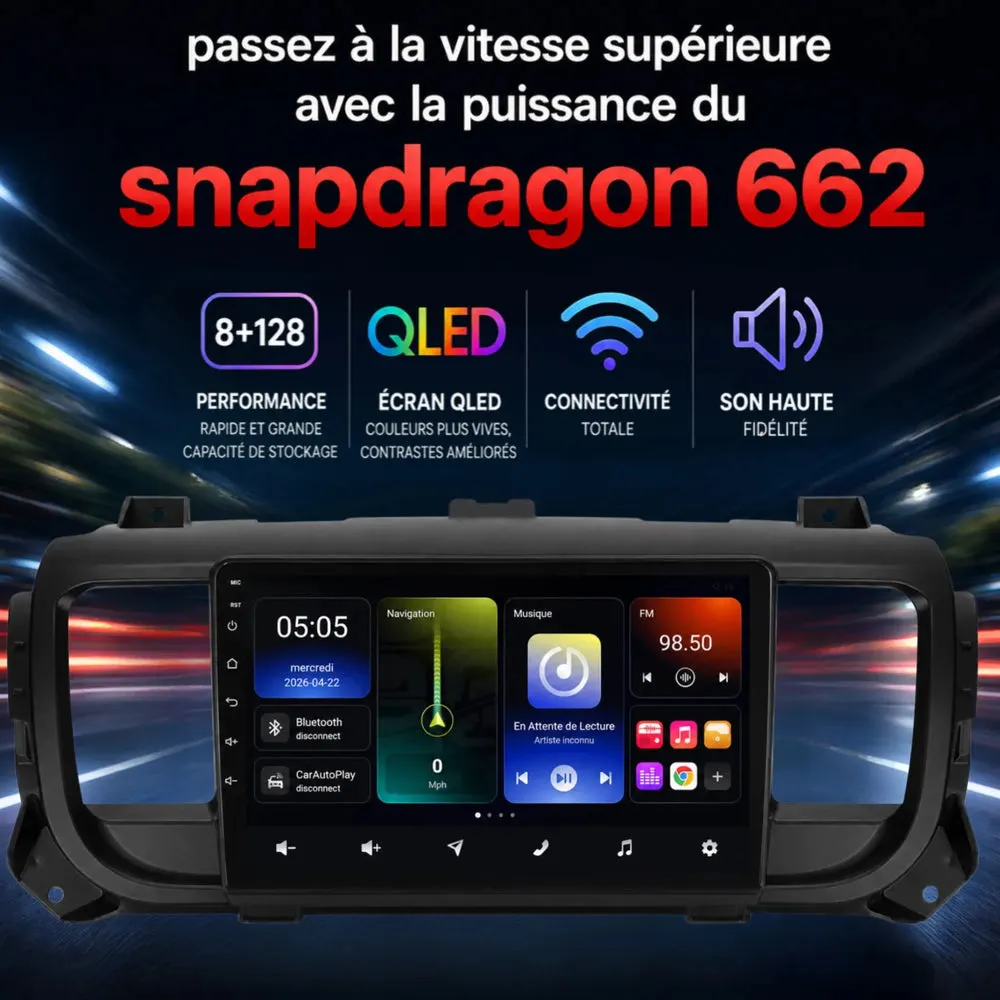 Radio Android 9″ para Citroën Jumpy 3/Combi