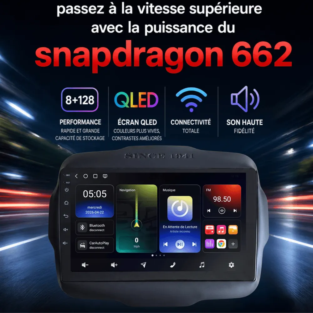 Radio Android 9″ para Jeep Renegade