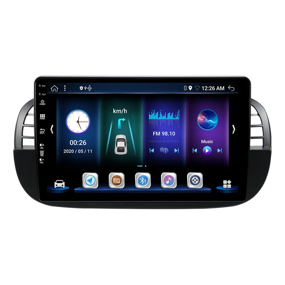Radio Android 9″ para Fiat 500/500C/Abarth (2007–2015) · vista 2