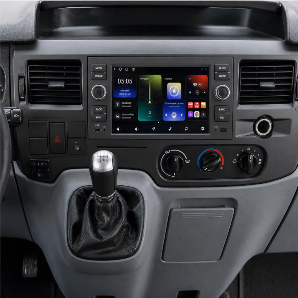 Radio Android 7″ para Ford Transit/ Transit Connect/ Transit Kombi (2006–2014) · vista 6