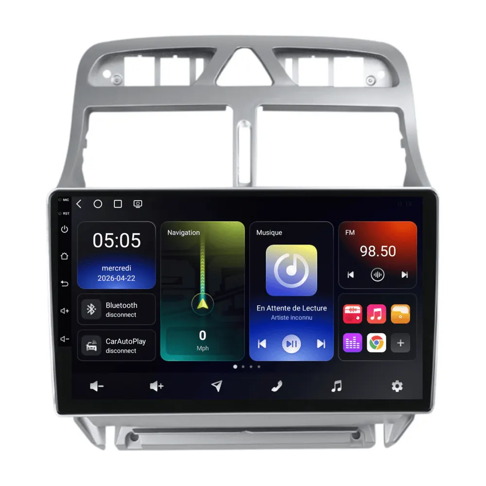 Radio Android 9″ para Peugeot 307 (Desde 2001) · vista 5