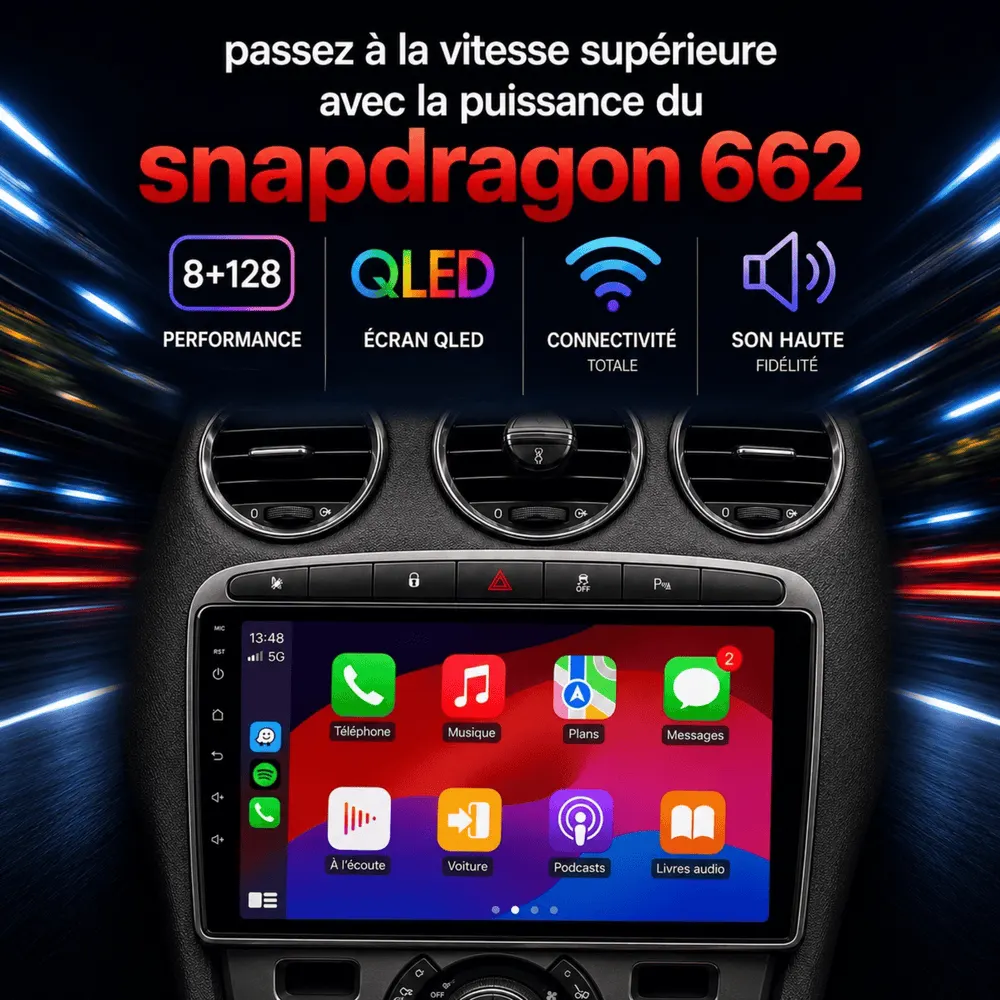 Radio Android 9″ para Peugeot 308